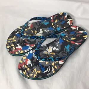 Vera Bradley Women’s Splash Floral Flip Flops Size 5/6 Like-NEW Condition